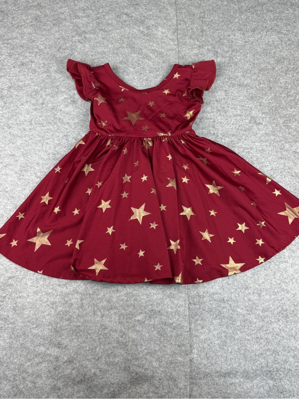 Twirl Ready DotDotSmile Red Gold Star Dress Girls 2T